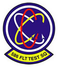 586th Test Squadron Patch